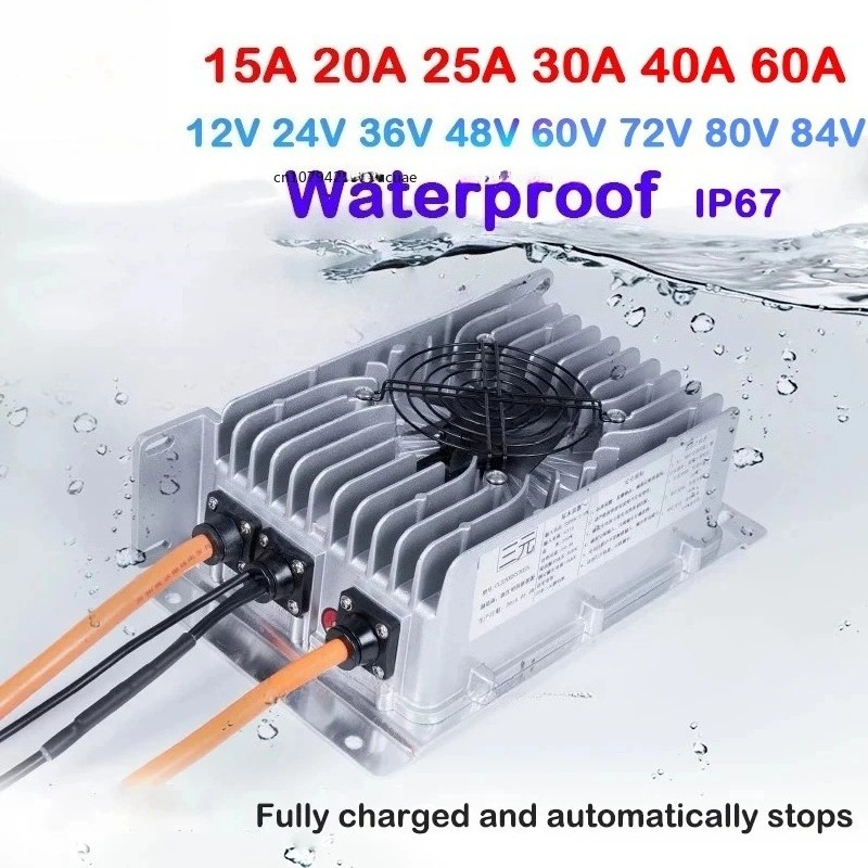 72V 15A Fast Charger - 24 В 48 В 60 В