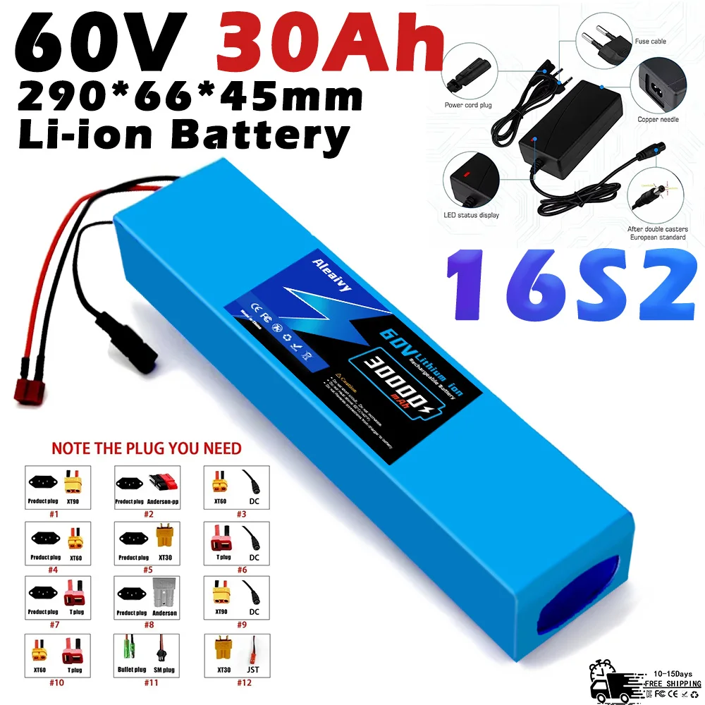 60V 50Ah Electric Scooter Battery - 2025 Модернизированный литий-ионный аккумулятор 60 В,