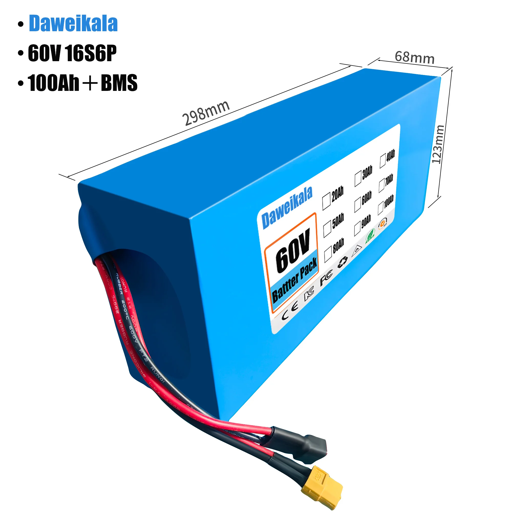 Аккумулятор для электровелосип – обзор и цена 60V 50Ah Electric Scooter Battery