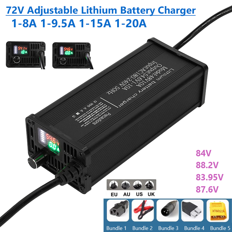 Регулируемое зарядное устройст – обзор и цена 72V 15A Fast Charger