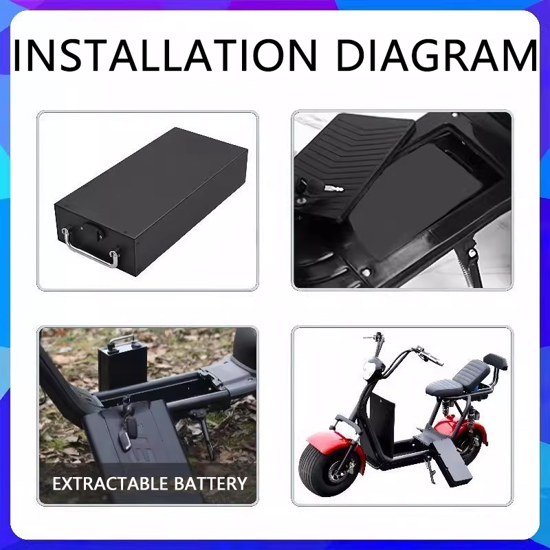 Литиевая аккумуляторная батаре – обзор и цена 60V 50Ah Electric Scooter Battery