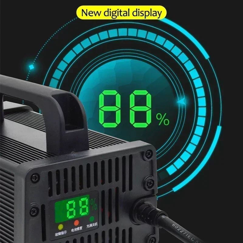 48 В 60 В 72 В зарядное устрой – обзор и цена 72V 15A Fast Charger
